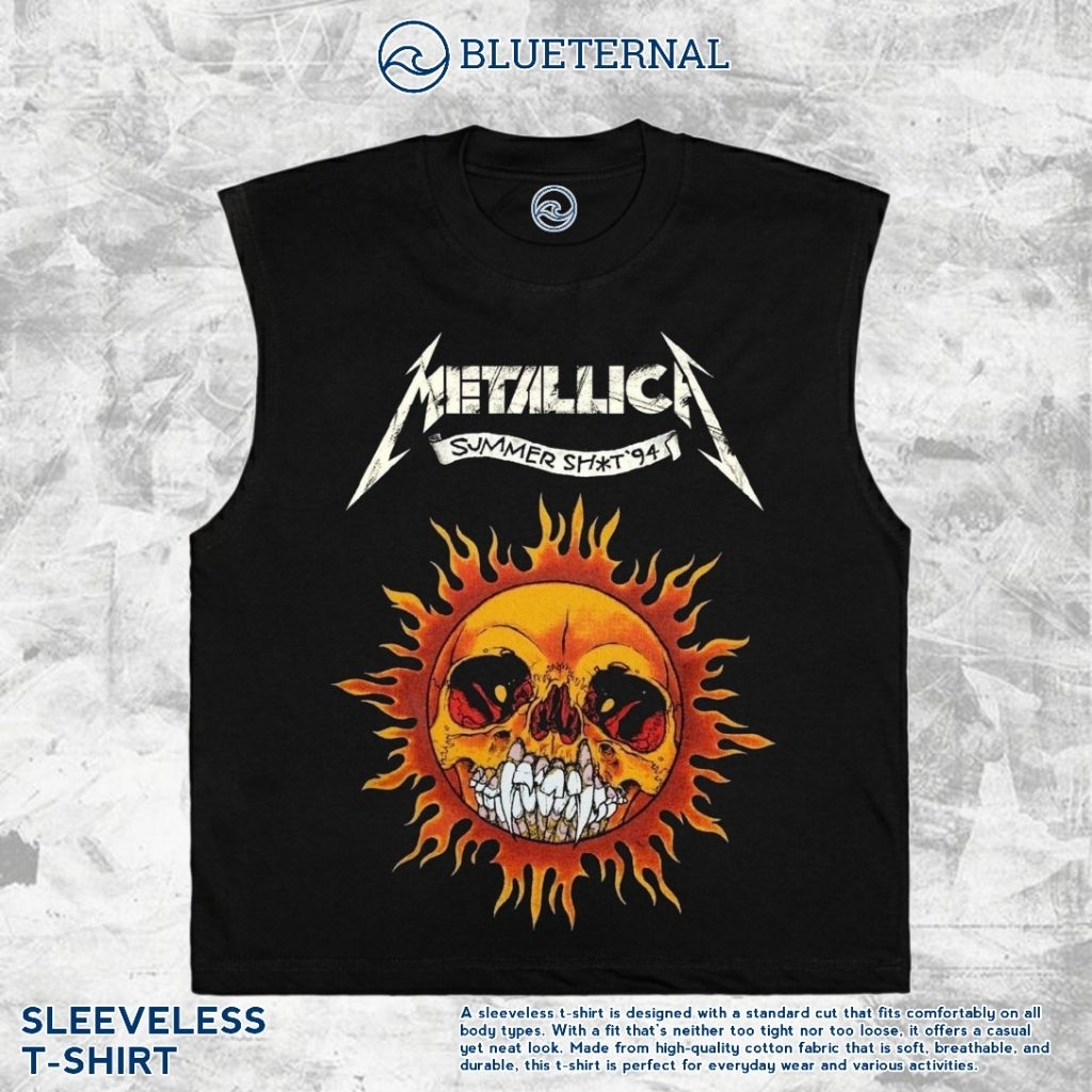 KAOS BAJU SINGLET METALLICA SUMMER 94 | SINGLET HITAM | SINGLET BAND | KAOS BAND | BAND METAL | LEKB