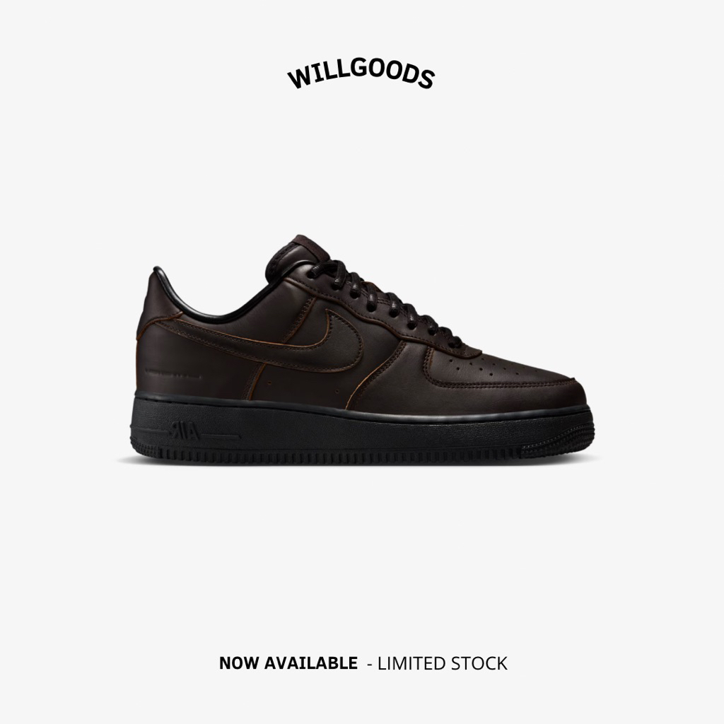 Nike Air Force 1 Low ‘07 PRM Morse Code Velvet Brown Black Original Resmi