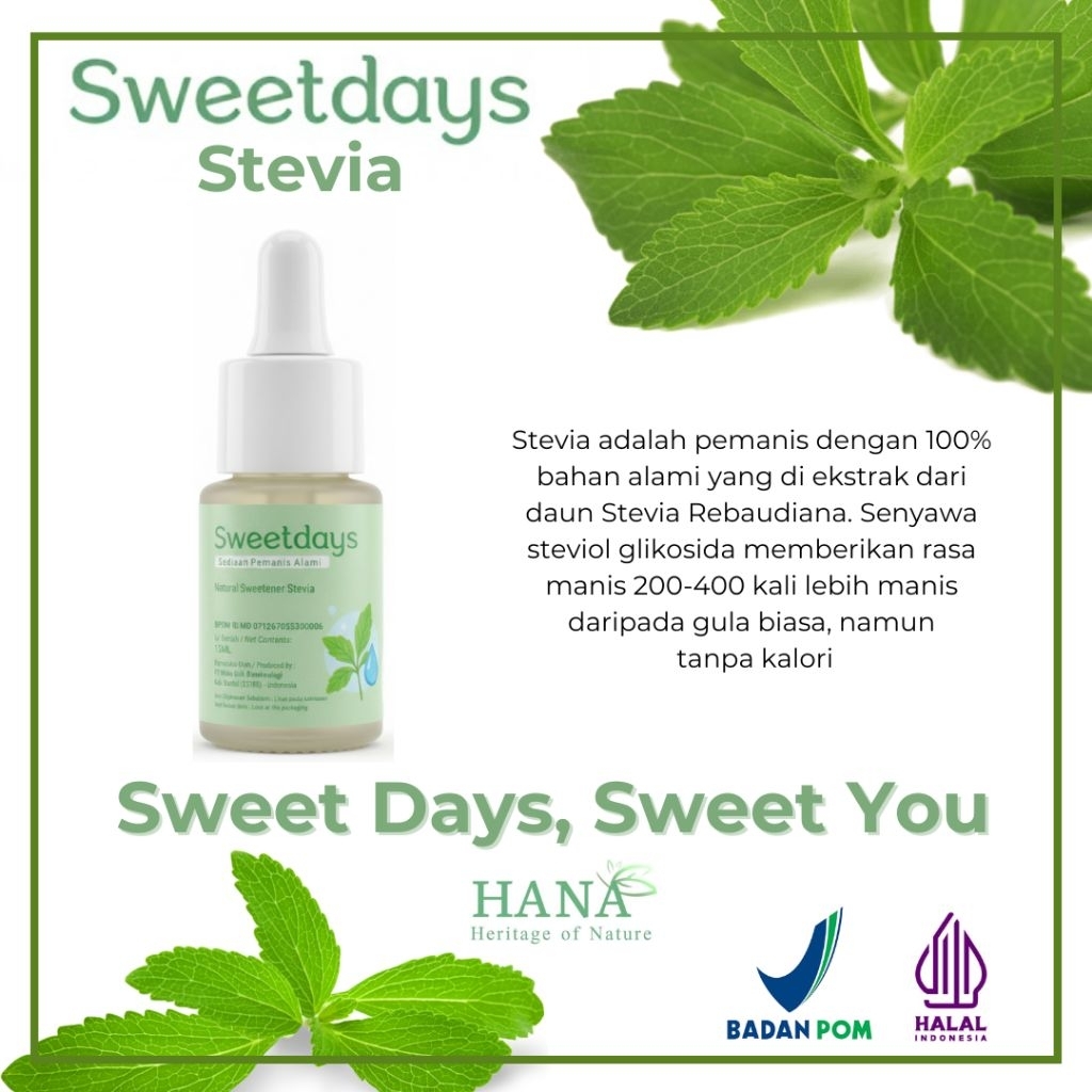 Sweetdays Pemanis Alami Stevia Tetes