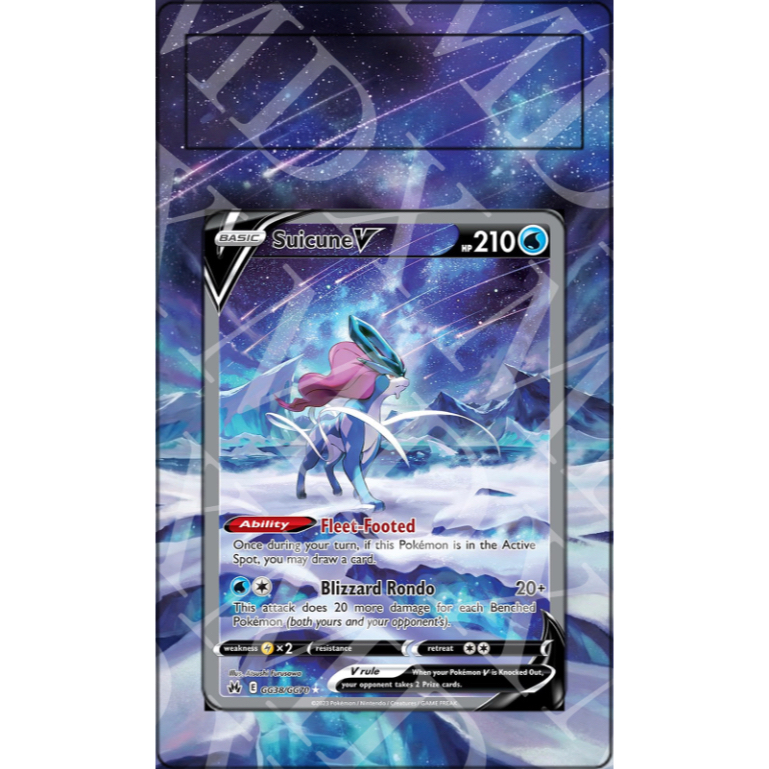 Suicune V #GG38 Pokemon Crown Zenith (Extended Art)