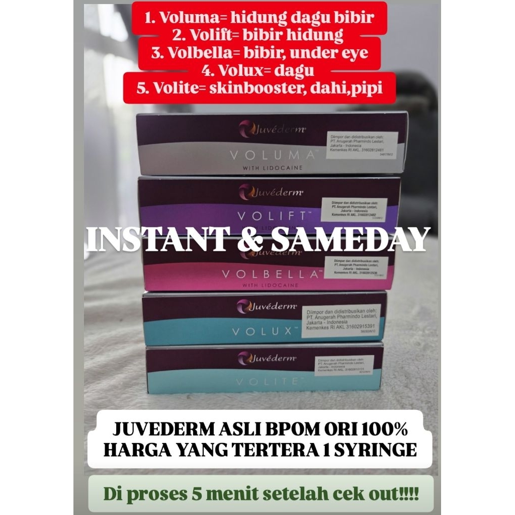 JUVEDERM ALL VARIAN READY STOK