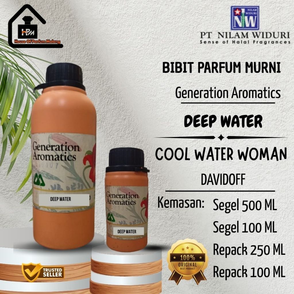 Bibit Parfum Murni Generation Aromatics – Deep Water | Cool Water Woman Davidoff | Segel/Repack 500m