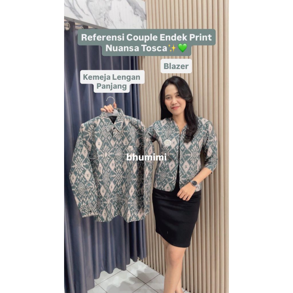 Couple Endek Katun Print/Couple Endek/Endek Bali