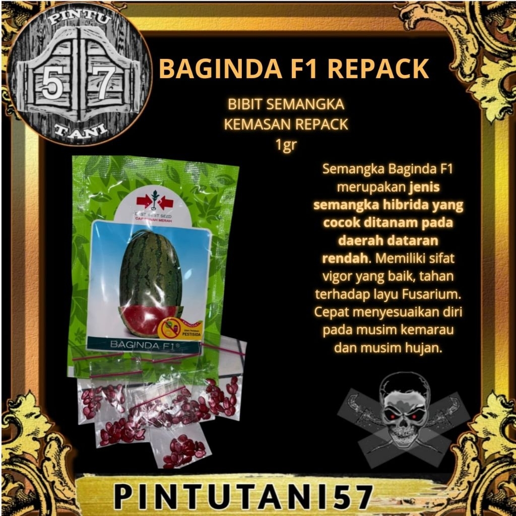 BENIH SEMANGKA BAGINDA F1 REPACK (KEMASAN ULANG)