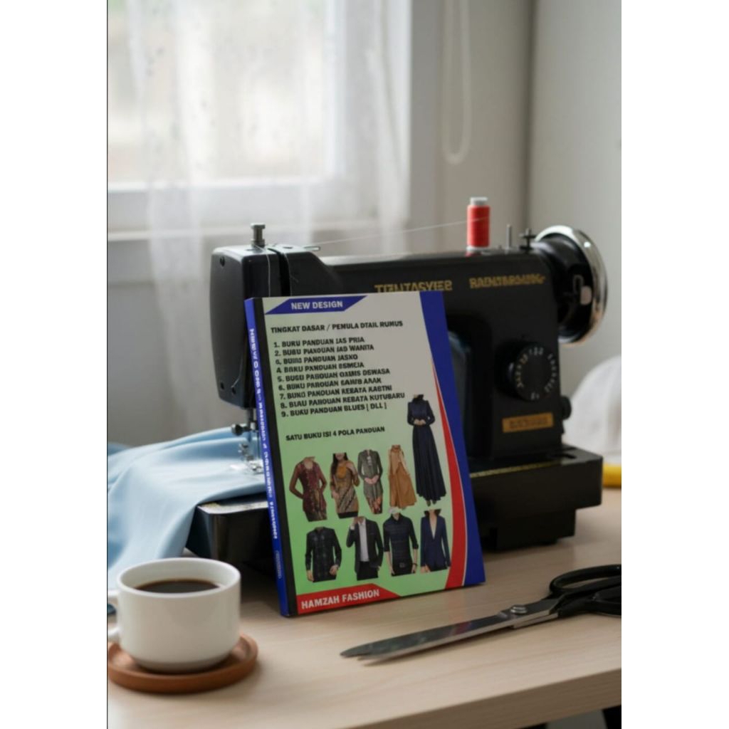 buku pola jahit isi 9 pola buku tingkat dasar pemula lengkap rumus