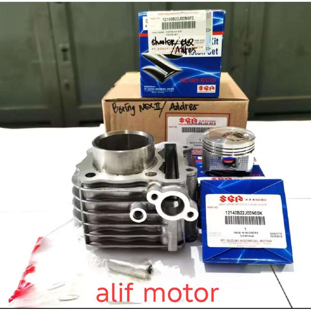 BLOK SEHER+PISTON KIT SUZUKI/NEX 2/ADRESS ORI SGP