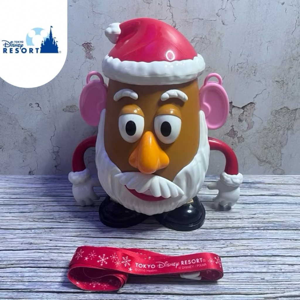 Figure Popcorn Bucket Mr Potato Xmas Ori Tokyo Disney Resort