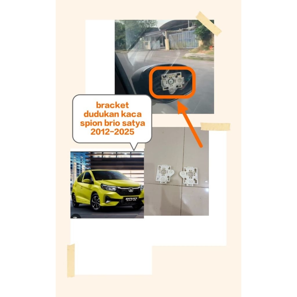 bracket dudukan kaca spion Honda brio satya 2012-2025 harga satuan original