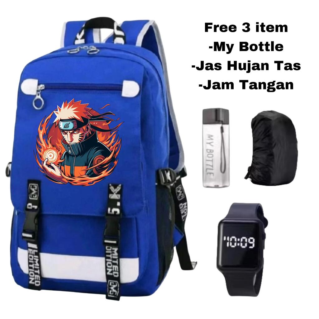 tas ransel sekolah anime - tas backpack anime robot ninja - tas sekolah keren cowok - tas remaja SMP