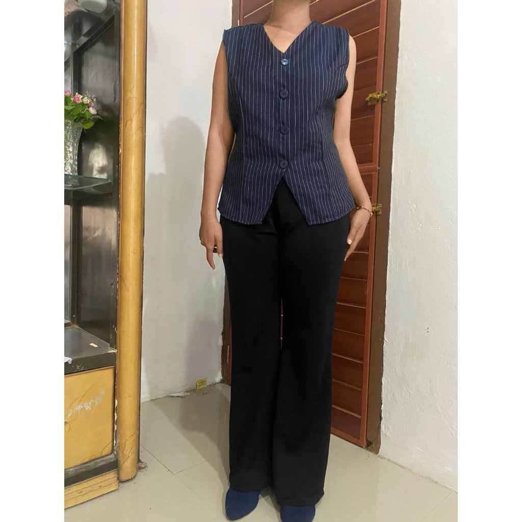 vest crop salur kekinian-vest korean style