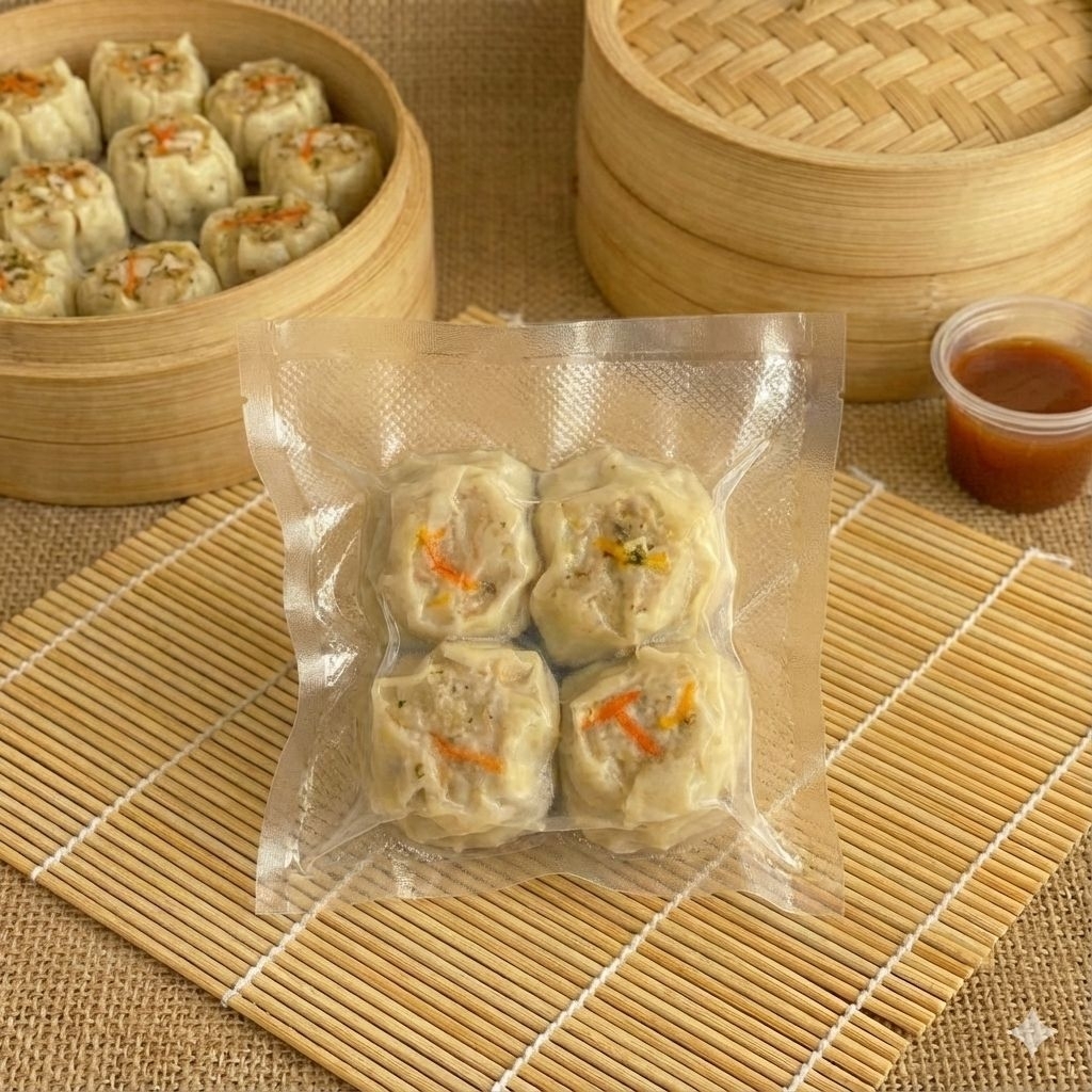 @CimahparBogor Dimsum Ayam Vacuum Isi 4pcs + Saos Frozen Halal