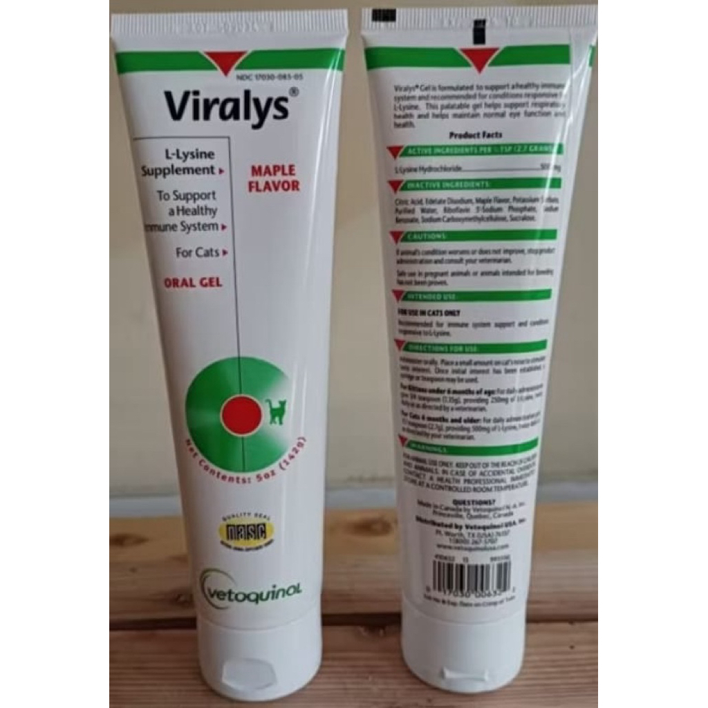 Viralys lysine Gel suplemen makan kucing