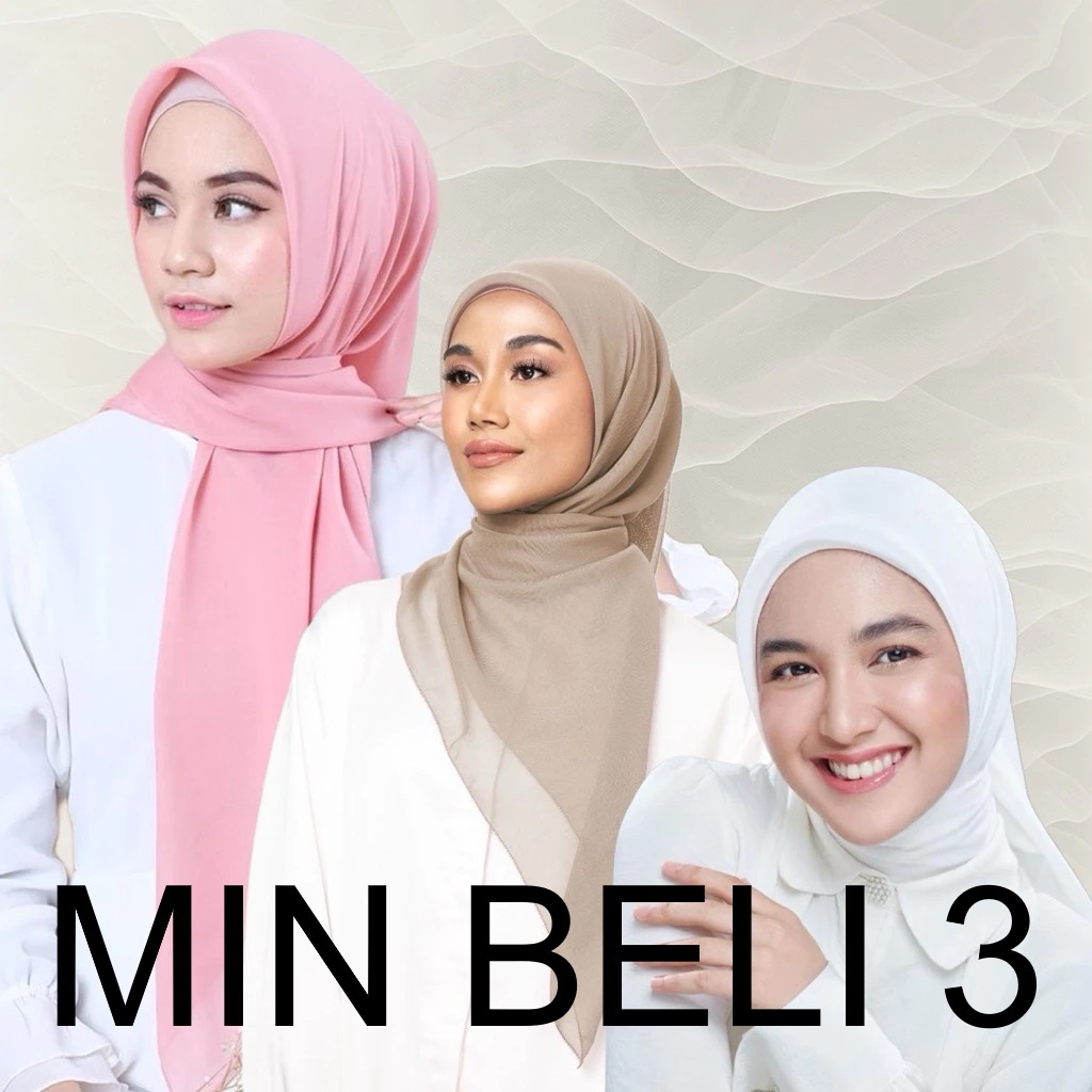 GROSIR MIN BELI 3- Hijab Paris Jadul Premium Merk Red Rose Varisha