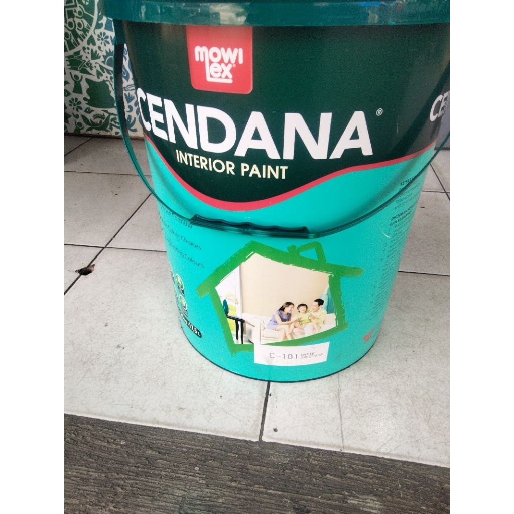 Cat tembok mowilex Cendana 101 white pail