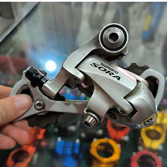 REAR DERAILLEUR RD Sepeda Shimano Sora M3400 R3000 Vintage silver Original Rd 9 Speed SS