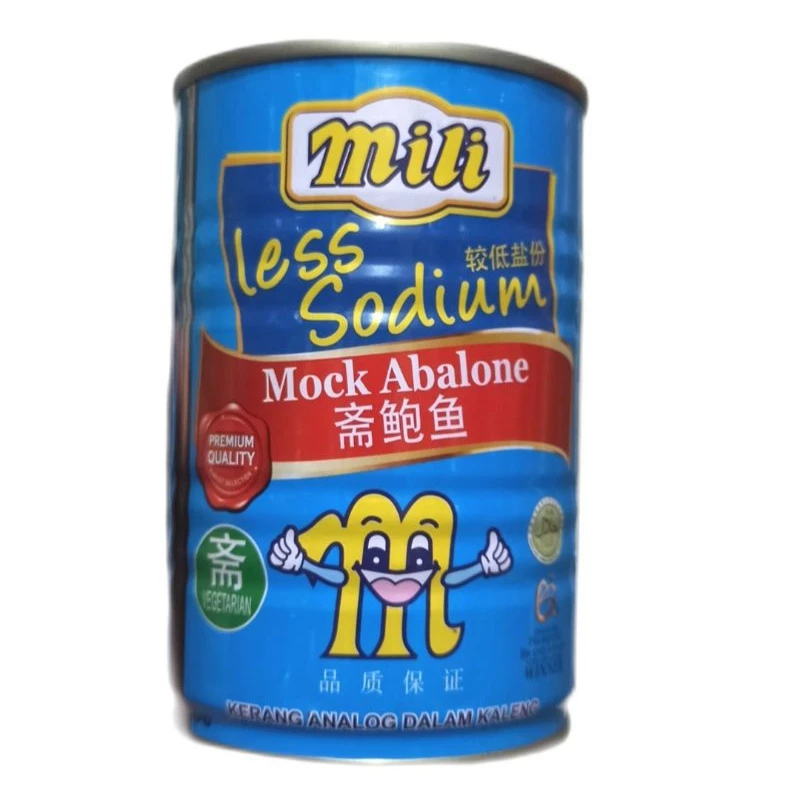 Mili Less Sodium Mock Abalone / Abalone Vegetarian Kaleng