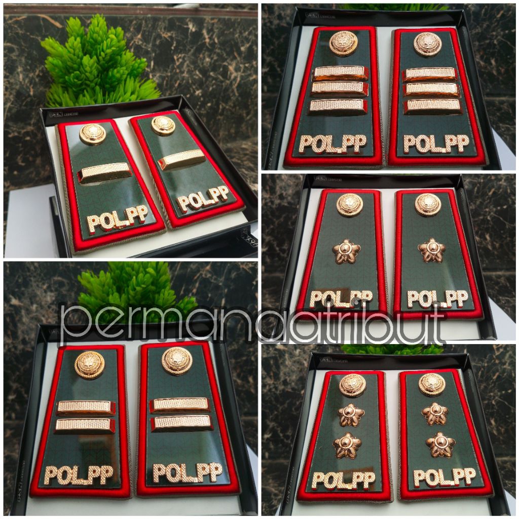 PANGKAT PDH POL-PP GOLONGAN 3A 3B 3C 3D 4A LIST MERAH BERKUALITAS PREMIUM