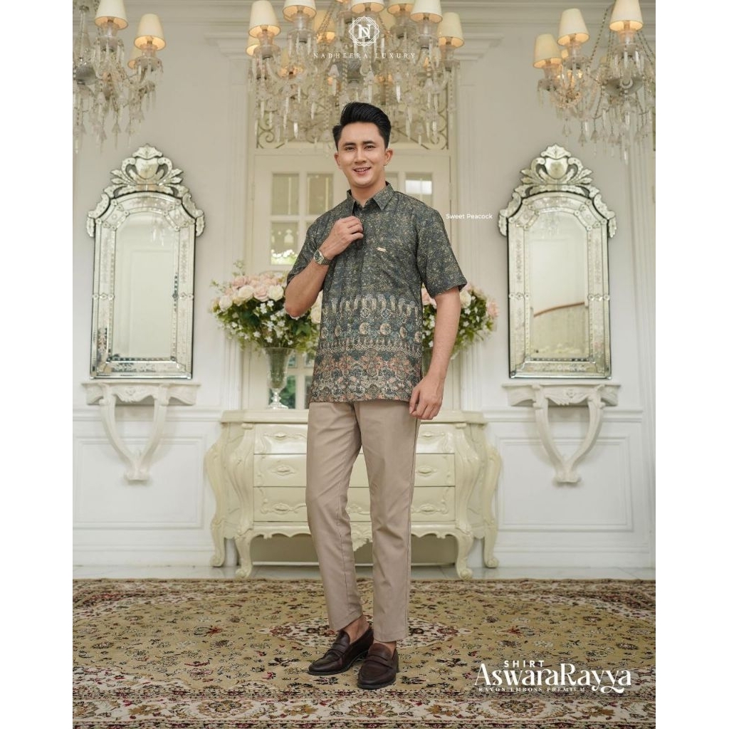 PRE ORDER KEMEJA ASWARAYYA NADHEERA LUXURY / SARIMBIT NADHEERA LUXURY / FAMSET FAMILY SET NADHEERA L