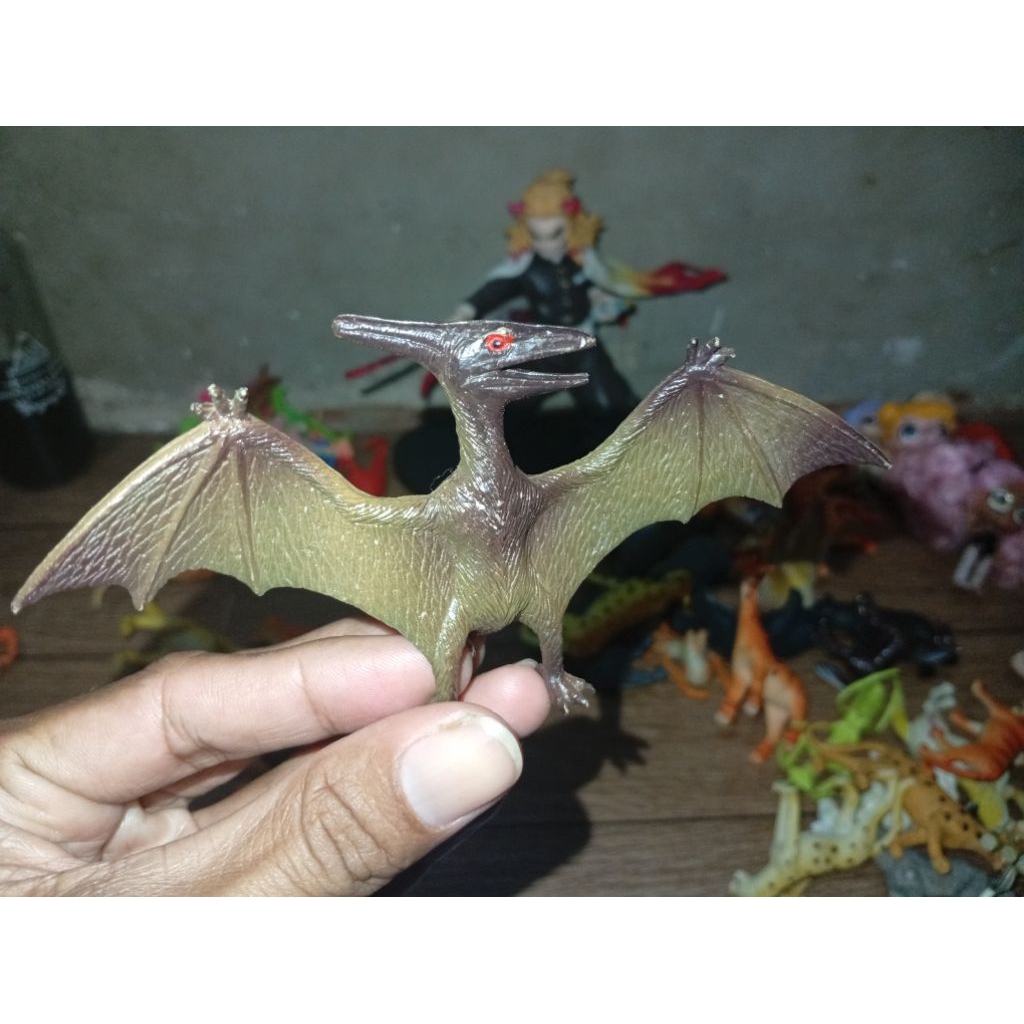 MAINAN DINOSAURUS KECIL KARET SECOND/BEKAS SATUAN