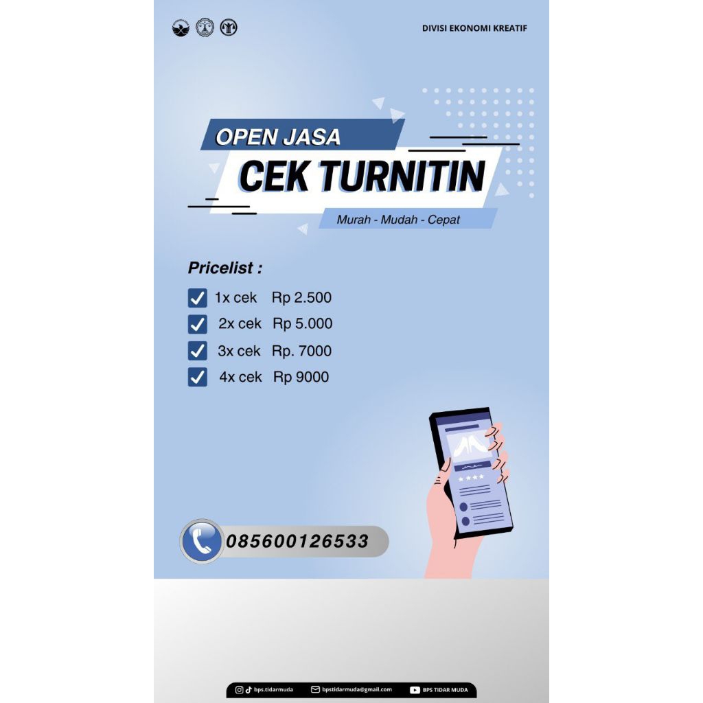 jasa cek turnitin murah No repository