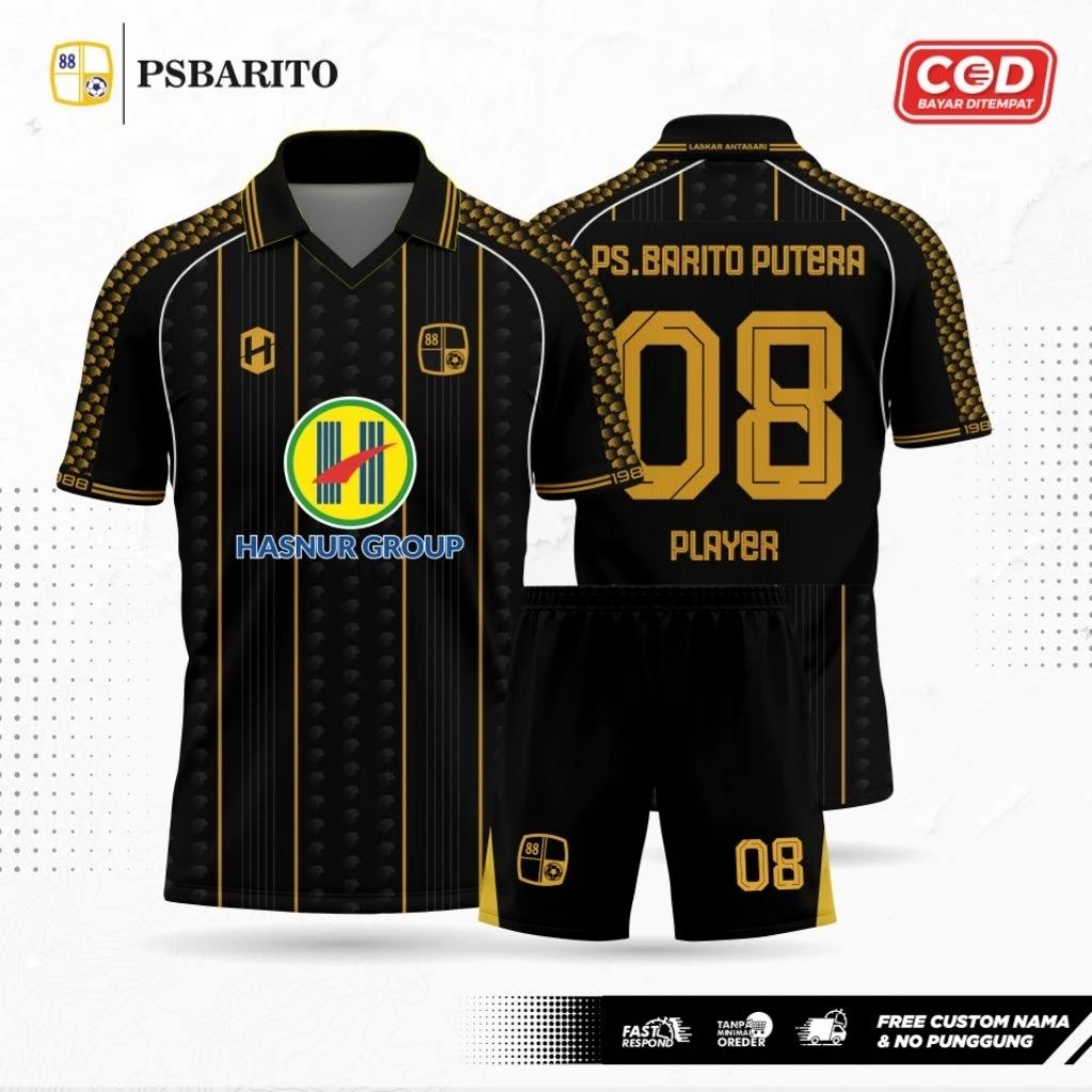 JERSEY BARITO PUTERA HOME/AWAY 2025-2026 TERBARU GRATIS NAMA & NO PUNGGUNG