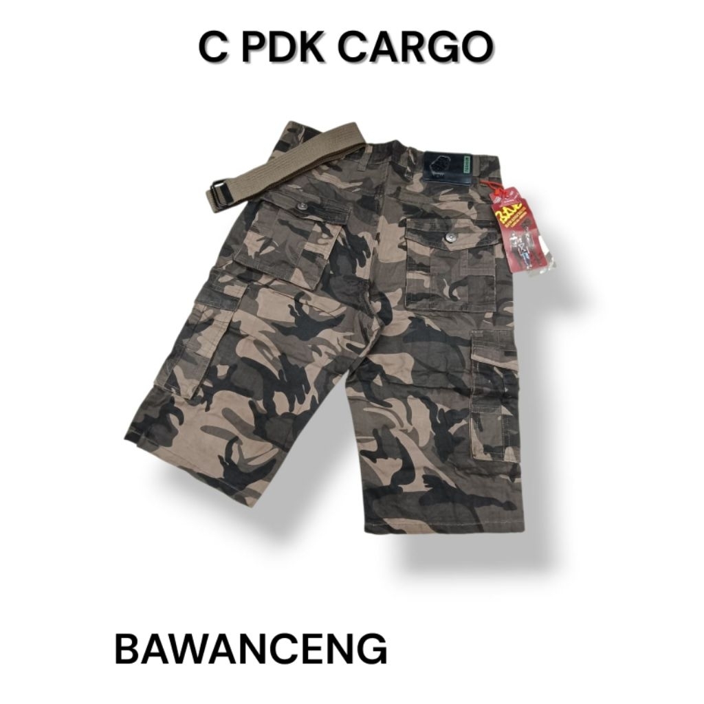 Celana Pendek Cargo Loreng Import – Outdoor, Hiking & Harian / Cargo Short Loreng Import Pria – Mili