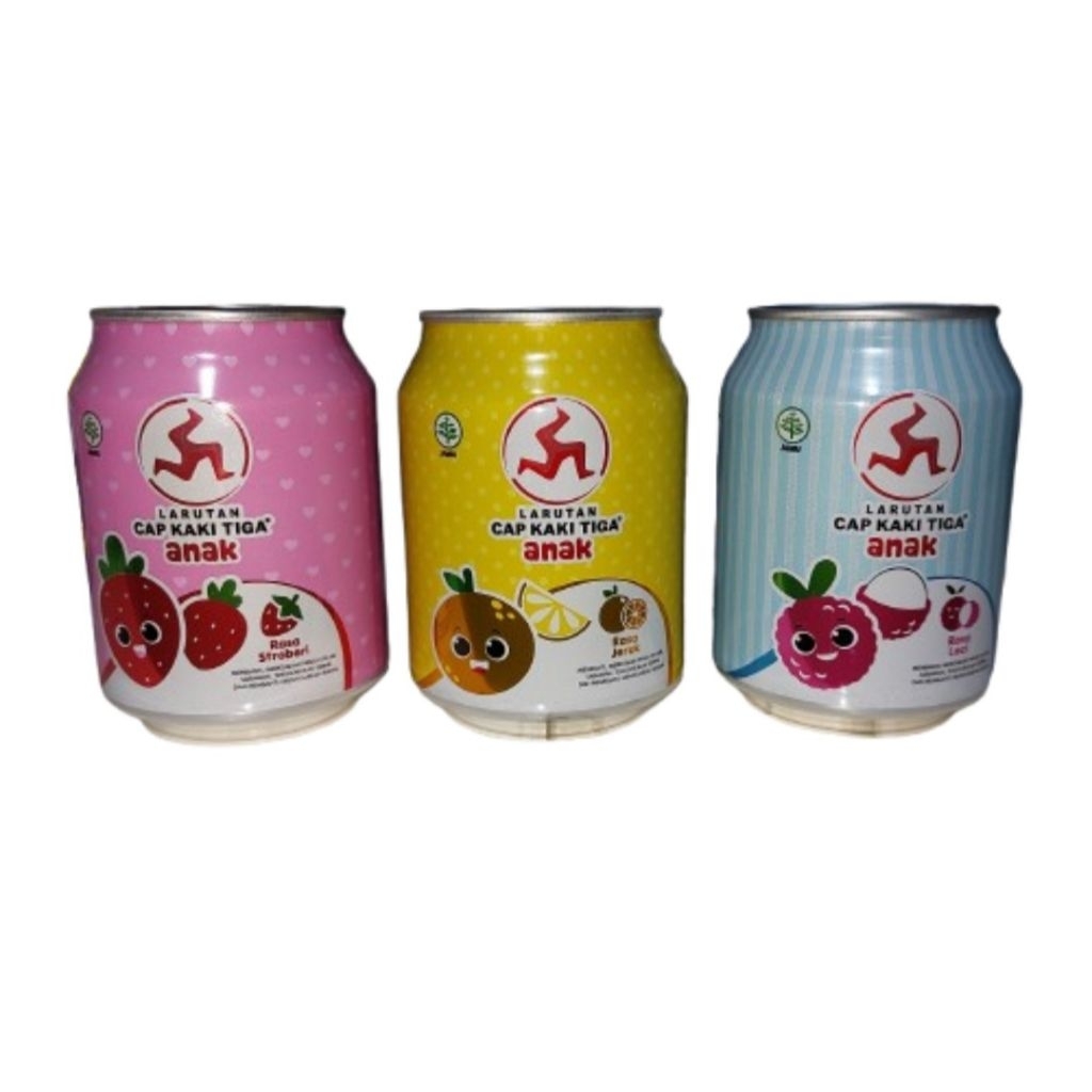 Larutan cap kaki tiga anak kaleng 238 ml