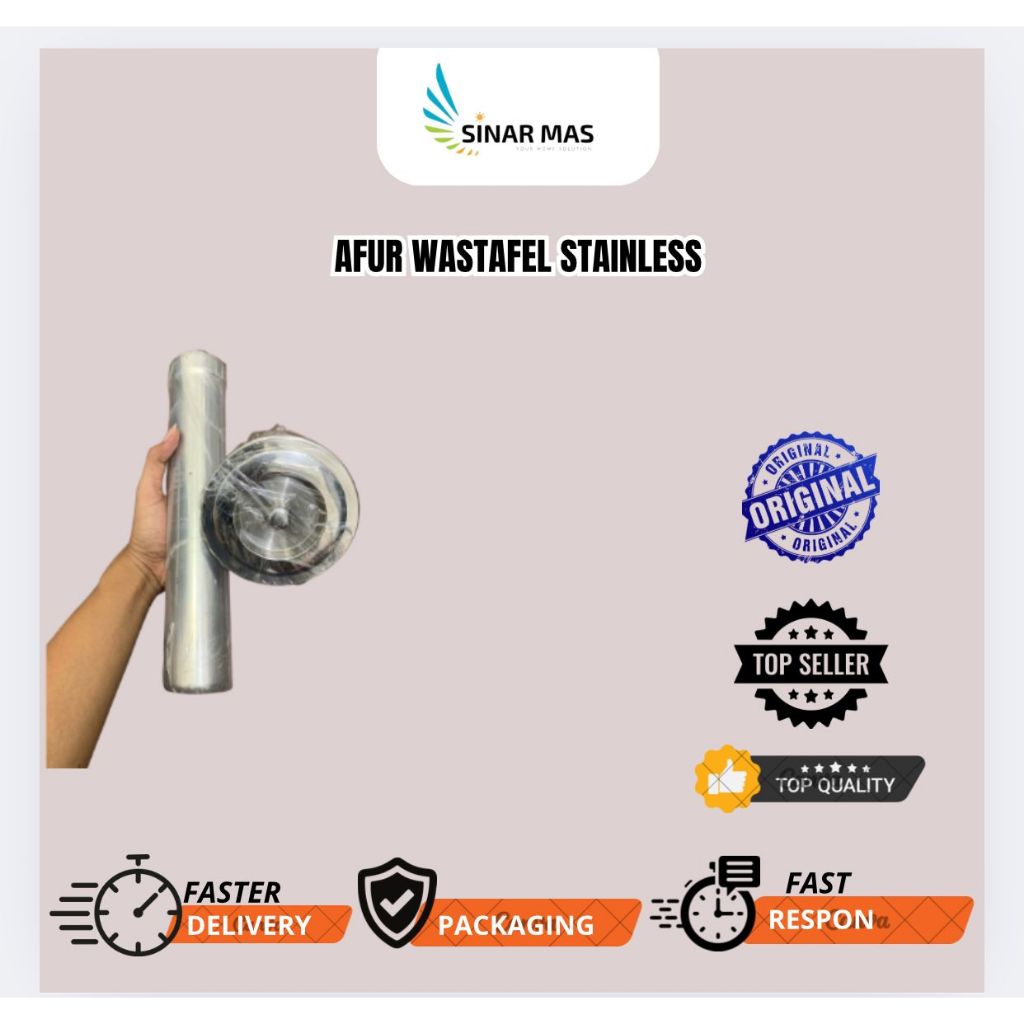 Afur Wastafel Stainless/Afur Wastafel Stainless Steel - Saringan Pembuangan Air Bak Cuci Piring / Ka
