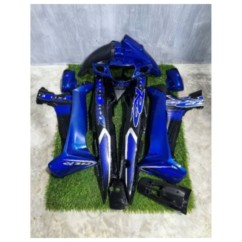 paket full body halus full set Fiz r full clutch biru hitam