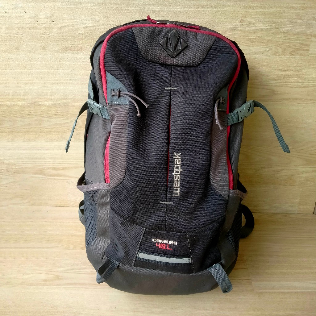 Tas Ransel Pria Backpack Westpak 40 Liter Kuliah Kerja FREE Rain Cover