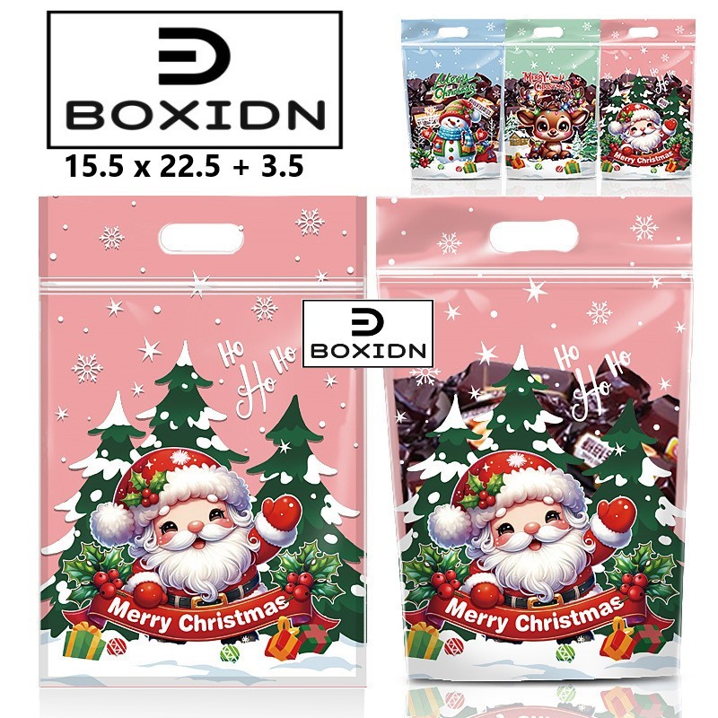 Plastik Cookies Natal Plastik Permen Natal Plastik coklat natal Plastik Kuker Natal Plastik Natal Co