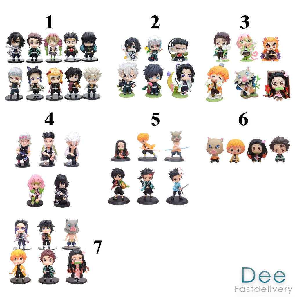 Kimetsu no Yaiba Set mini Action Figure PVC