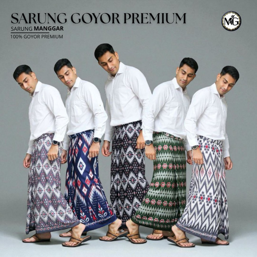 Sarung Goyor Pria Premium Original Motif Manggar New Series / Sarung Goyor Botol Premium Terbaru / S