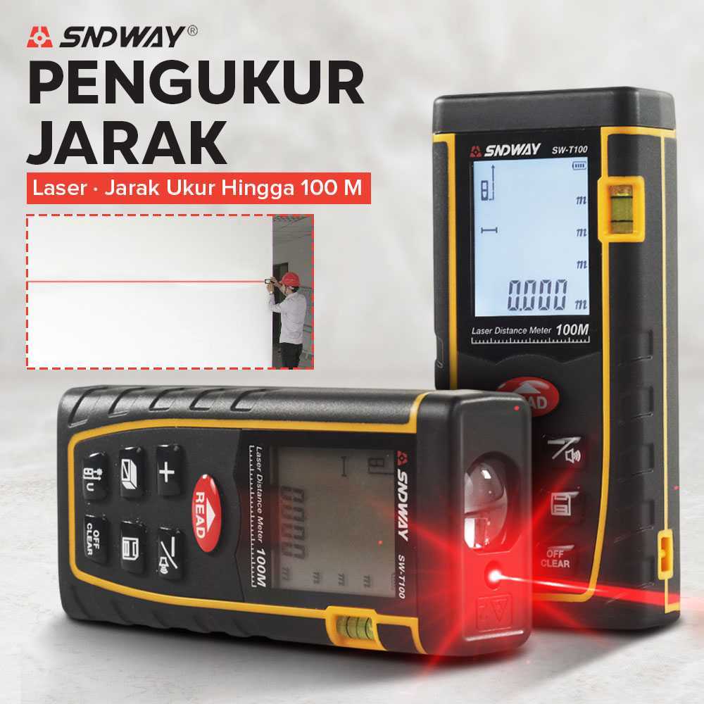 SNDWAY Pengukur Jarak Laser Range Finder