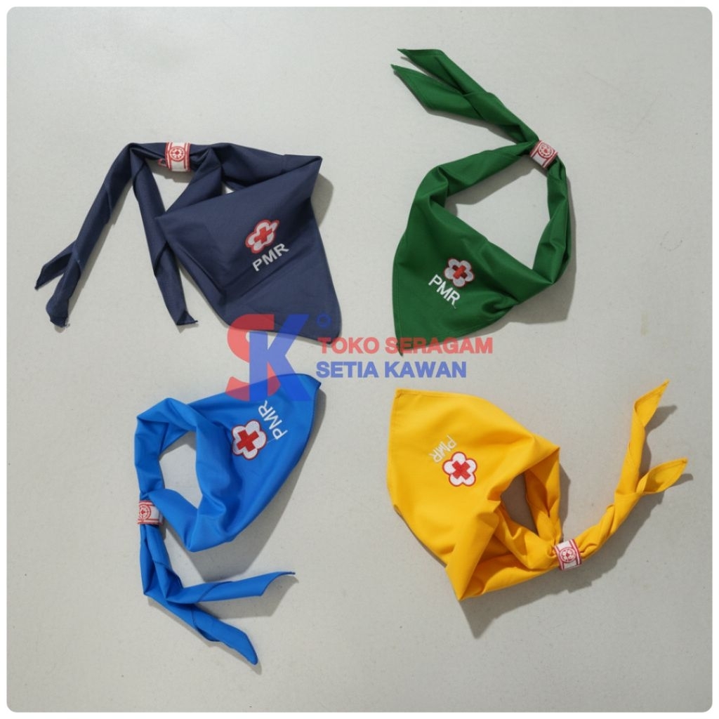 Scraf / Slayer PMR Hijau, Biru muda, Muda Dongker dan Kuning