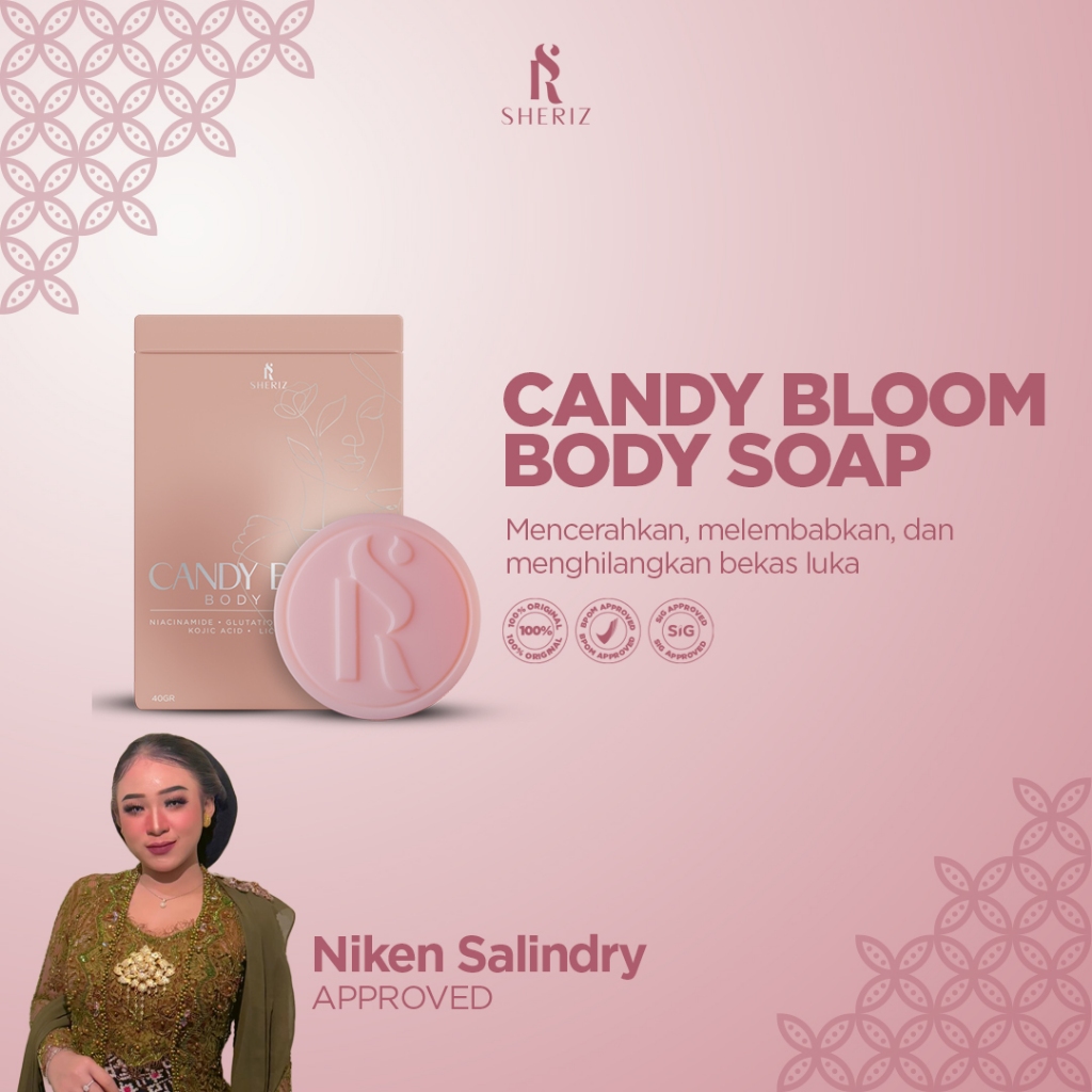 Sheriz - Body Soap Candy Bloom | Sabun Menghilangkan Bekas Luka |