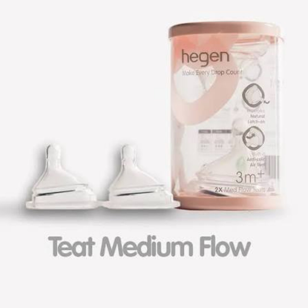PRELOVED Hegen Teats Medium Flow Dot Bayi Hegen