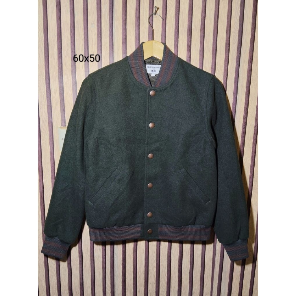jaket varsity UNIQLO wool