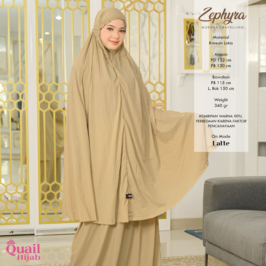 Quail Hijab - ZEPHYRA MUKENA TRAVELING ORI QUAIL