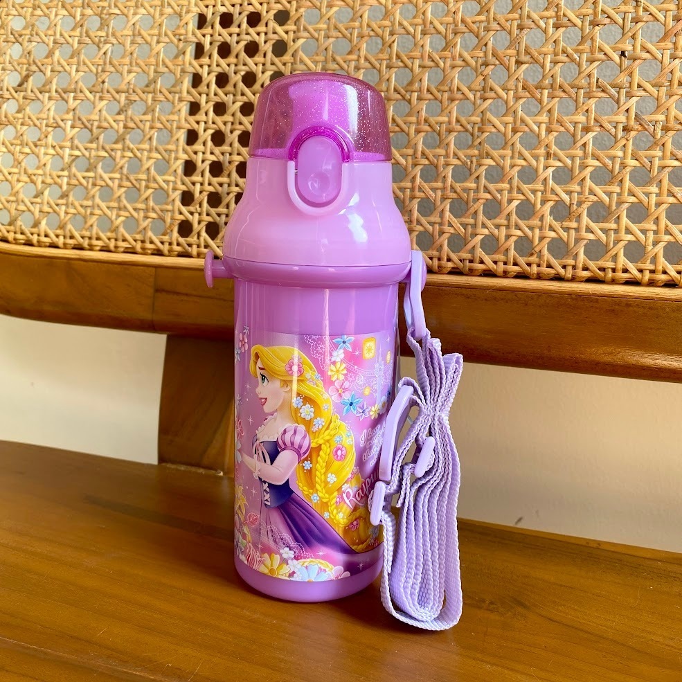 Botol Skater Tumbler Glass Minum Jepang  Karakter Kartun Rapunzel Miffy Pink Ariel Toy Story Botol M