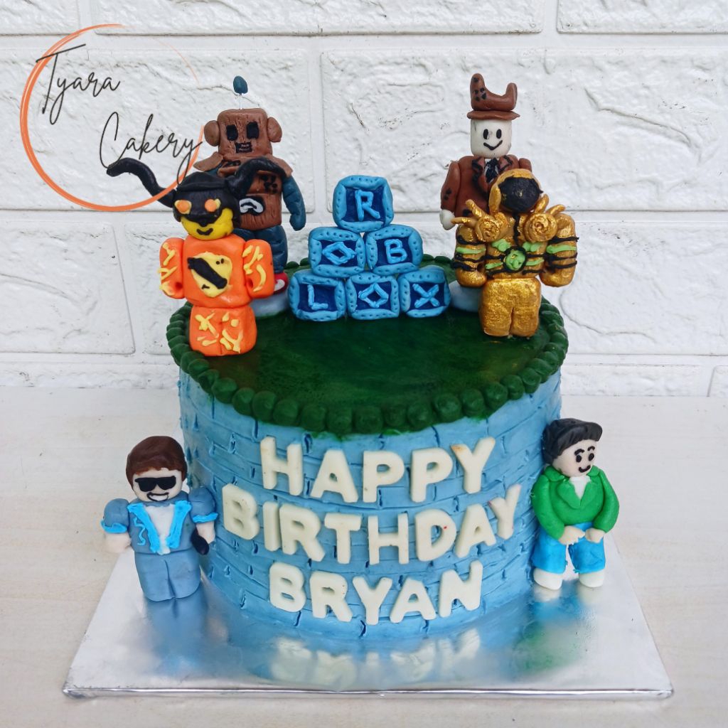 Cake Roblox | Kue Ulang Tahun Tema Roblox | Custom Cake Bandung