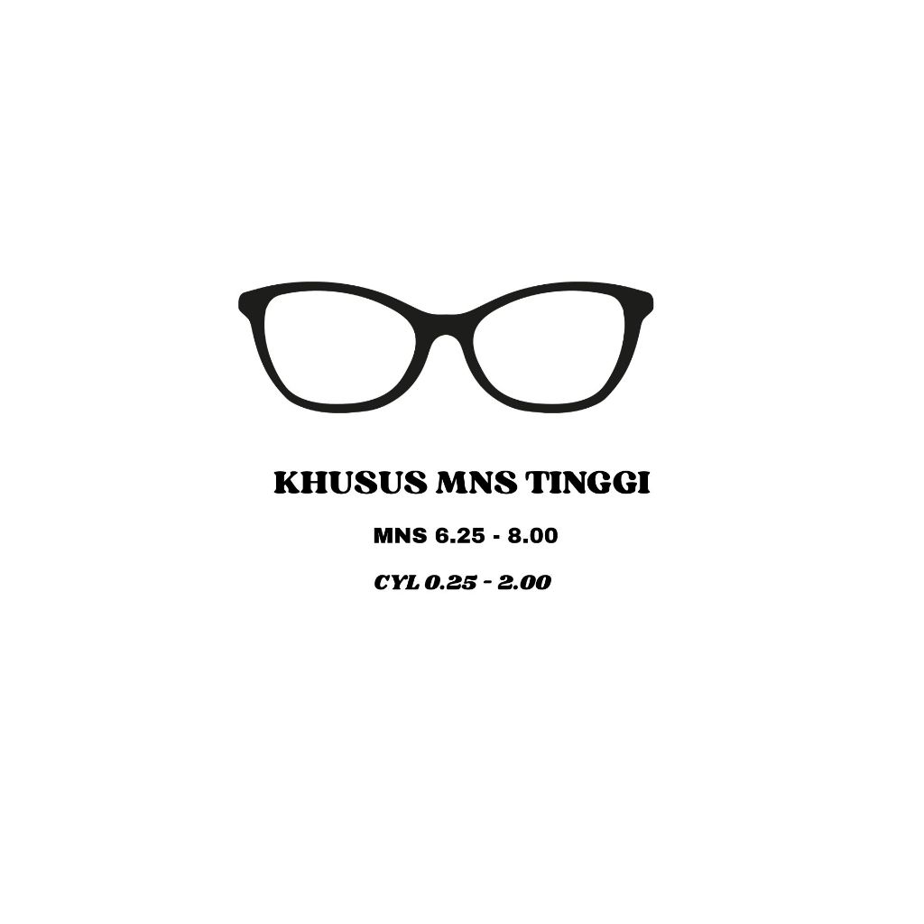 Kacamata Minus Tinggi / Lensa Minus Tinggi Frame Bisa Pilih