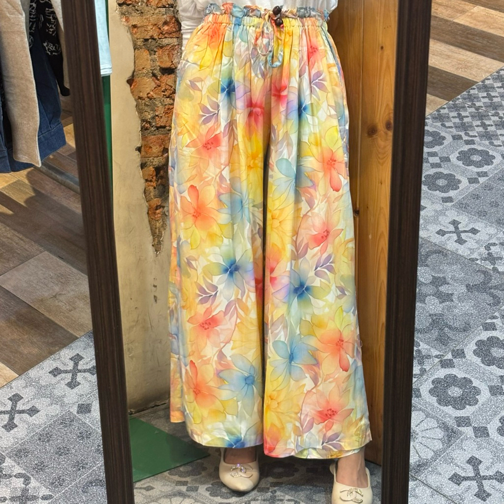 RANNY KULOT PANTS - CELANA KULOT RAYON - KULOT MOTIF CEWEK