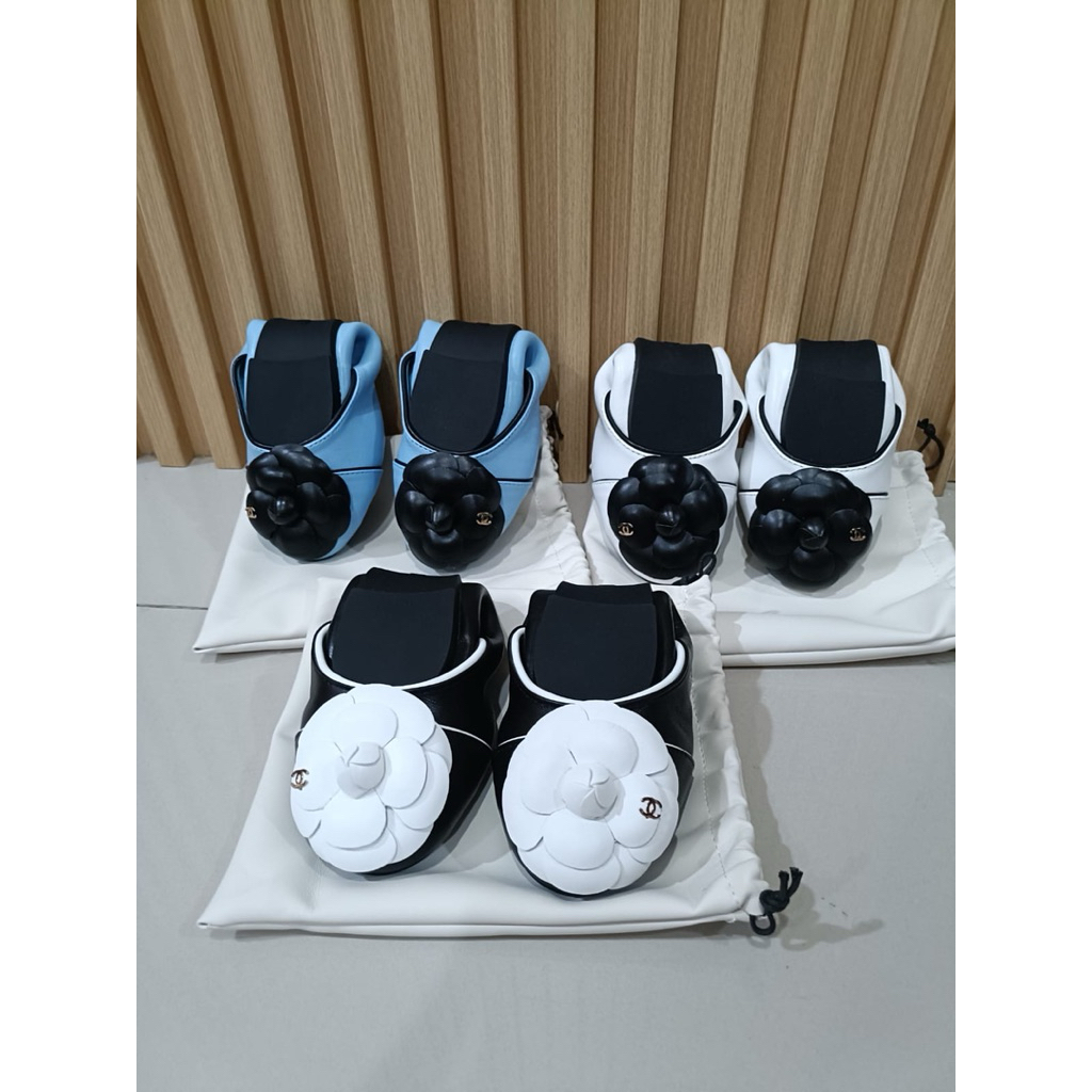 sepatu flat shoes wanita kulit domba