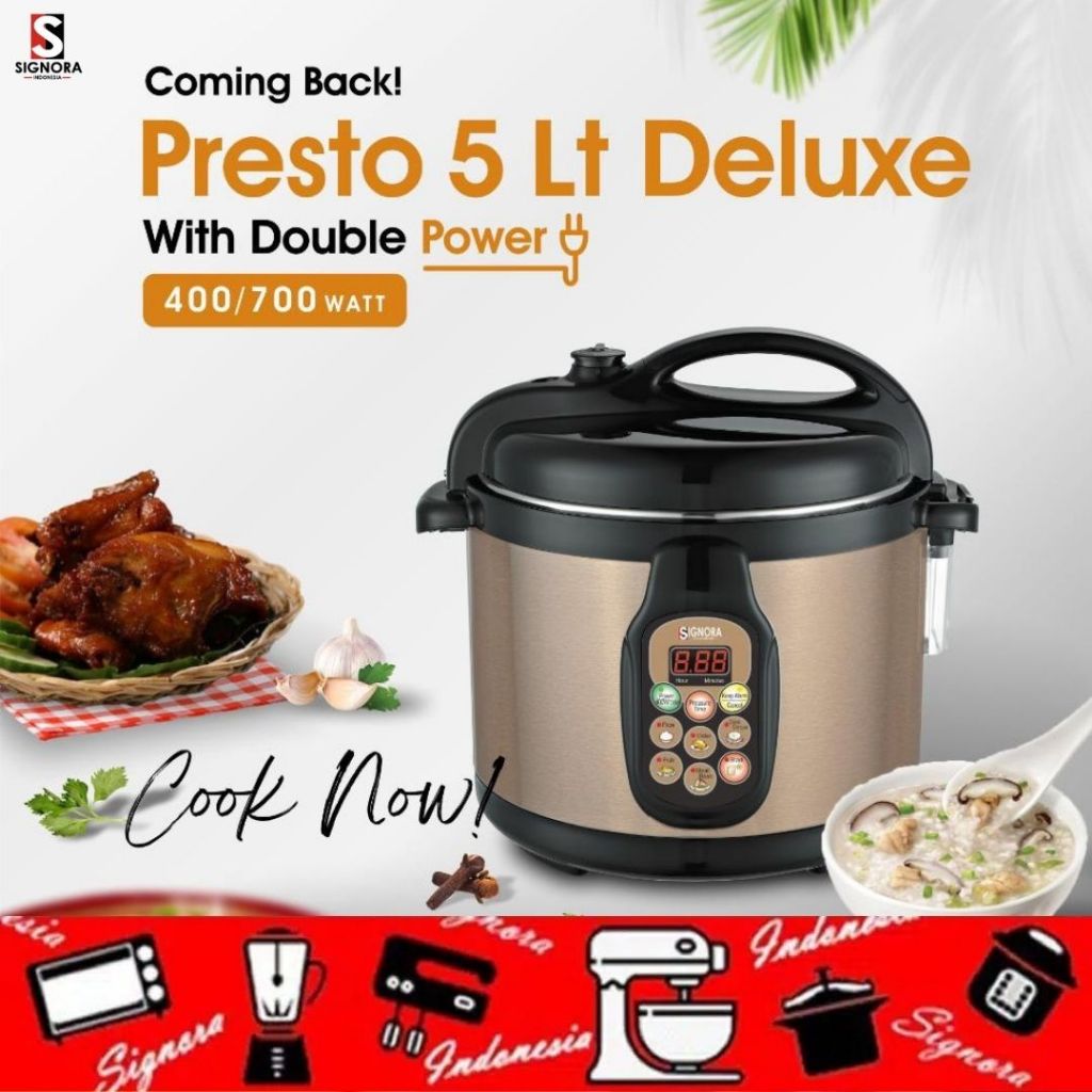 Presto Signora Deluxe 5 Liter Panci Plus