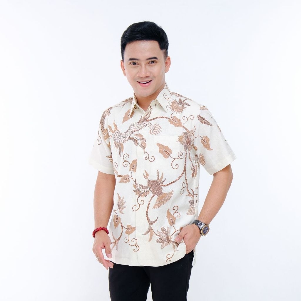 kemeja batik tulis pria lengan pendek