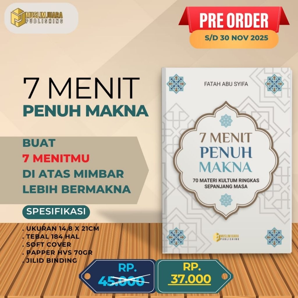 7 MENIT PENUH MAKNA ,70 Menit Materi Kultum Ringkas