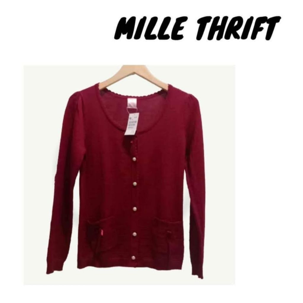 cardigan maroon