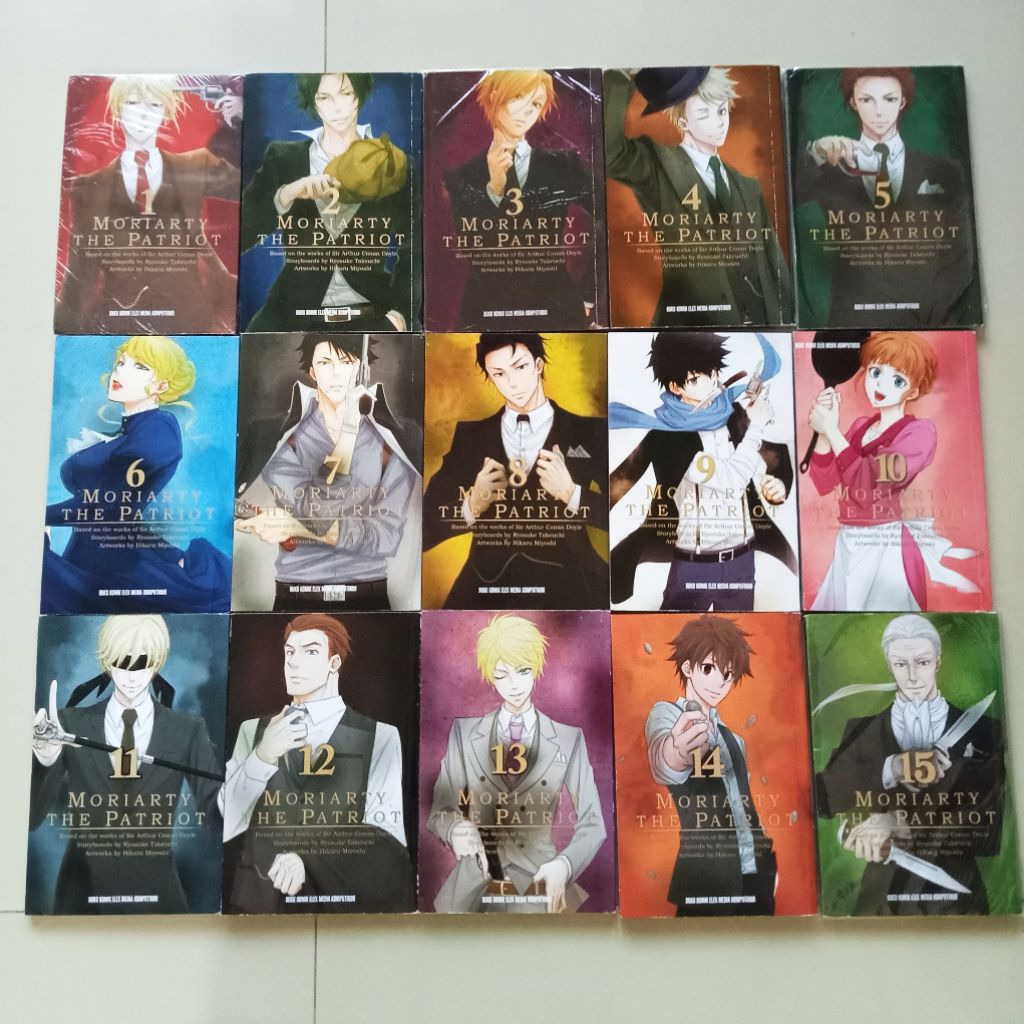 [booked] MORIARTY THE PATRIOT SET Original Manga Vol 1-15 Komik Bahasa Indonesia Preloved Bonus Offi