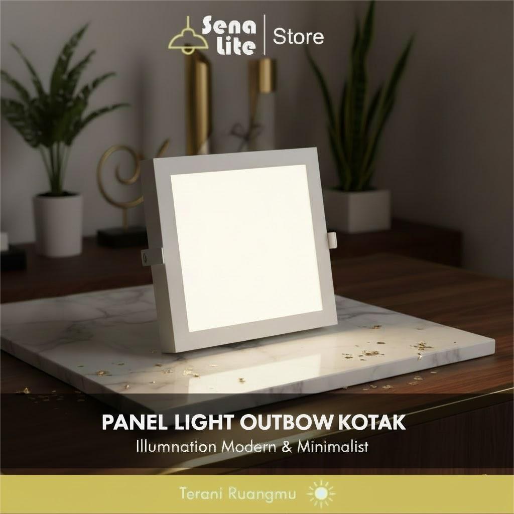 Lampu Plafon Panel outbow Kotak Led 3w 6w 12w 18w 24w Lampu Panel plafon outbow Kotak 3Watt 6Watt 12
